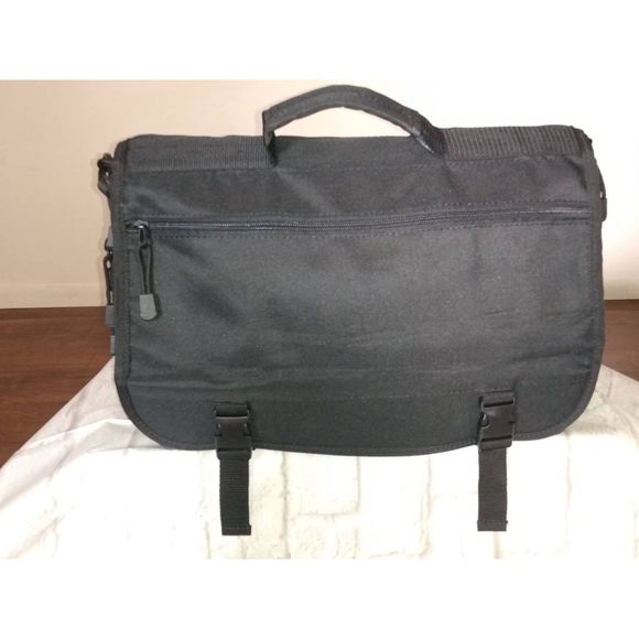 Port & Company Basic Expandable Briefcase Luggage Bag Black - Picture 2 of 13